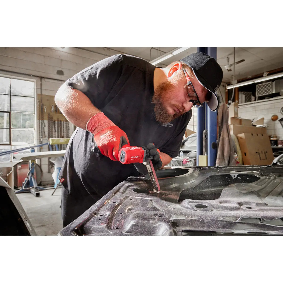 Milwaukee 48-80-7060 - 3/8” x 13” 60 Grit Bandfile Belts – 4 pack - Wise Line Tools