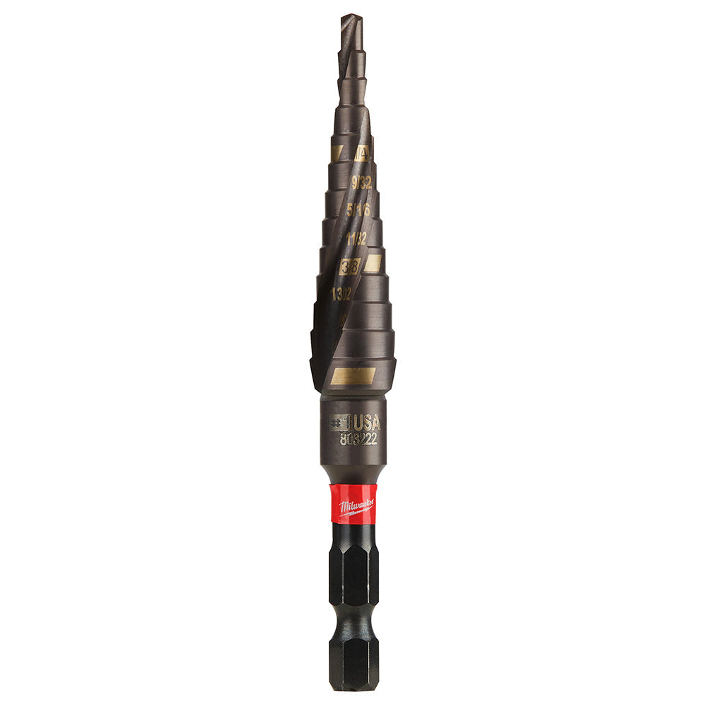 Milwaukee 48-89-9241 - SHOCKWAVE™ Impact Duty™ Step Bit #1 1/8 - 1/2 in. - Wise Line Tools