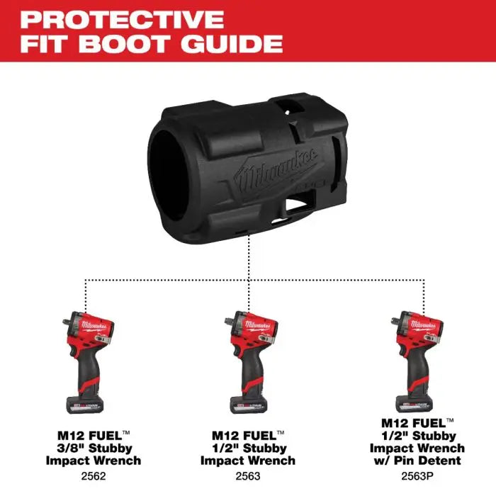 Milwaukee 49-16-2562 - M12 FUEL™ Stubby Impact Wrench Protective Boot - Wise Line Tools