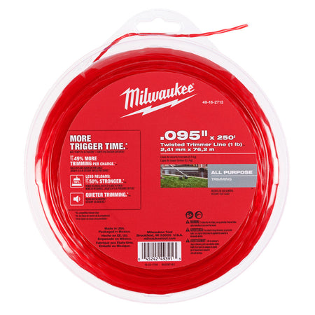 Milwaukee 49-16-2713 - .095 in. x 250 Ft. Trimmer Line - Wise Line Tools