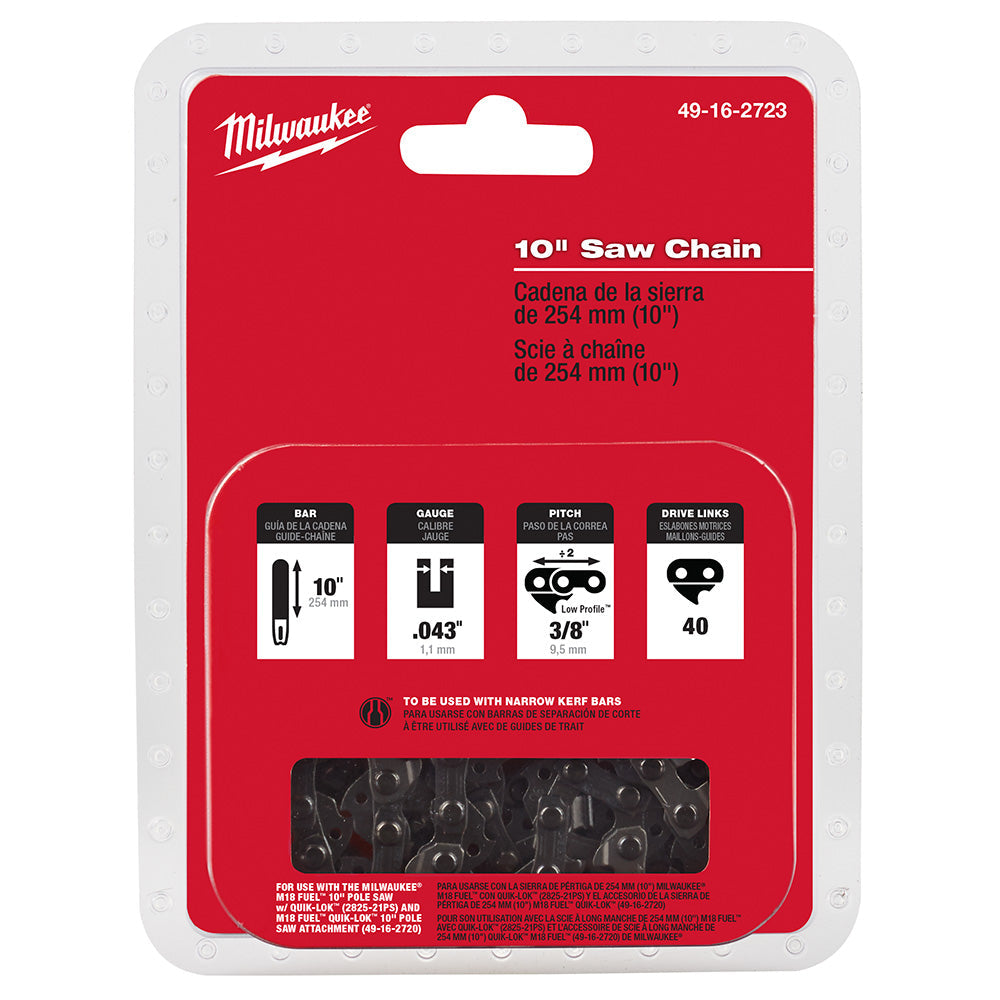 Milwaukee 49-16-2723 - 10 in. Saw Chain - Wise Line Tools