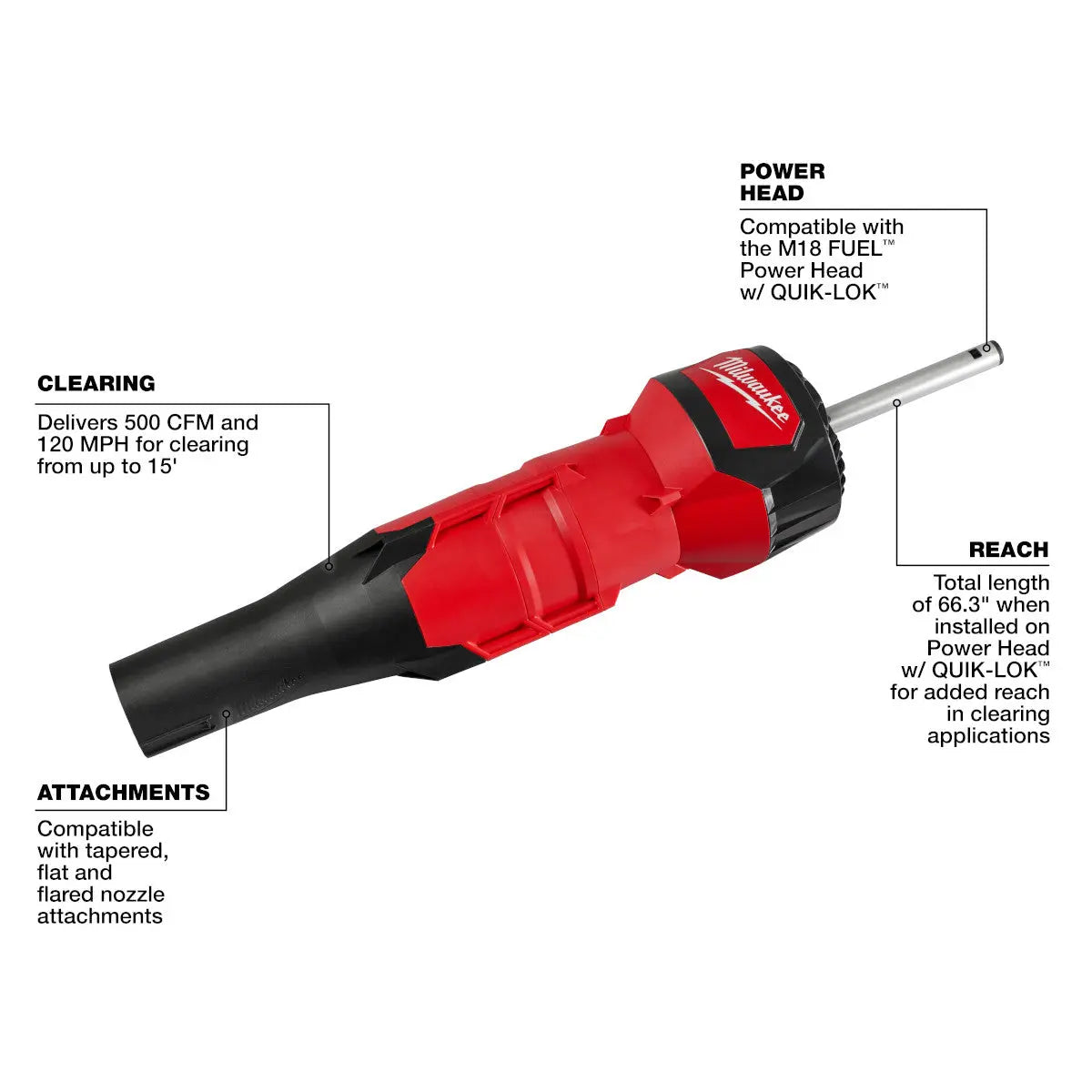 Milwaukee 49-16-2793 - M18 FUEL™ QUIK-LOK™ Blower Attachment - Wise Line Tools