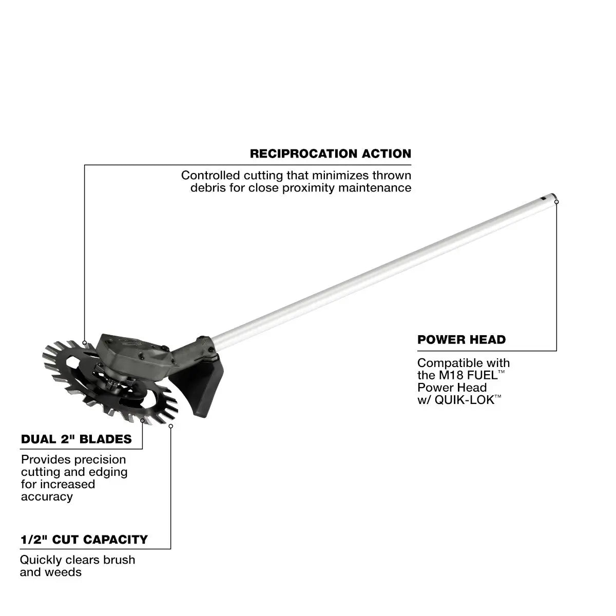 Milwaukee 49-16-2794 - M18 FUEL™ QUIK-LOK™ Reciprocator Attachment - Wise Line Tools