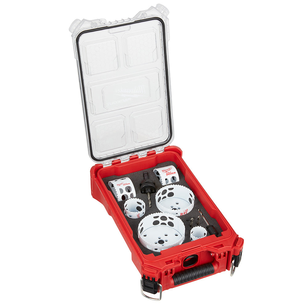 Milwaukee 49-22-5606 - HOLE DOZER™ Bi-Metal Hole Saw Kit with PACKOUT™ Compact Organizer - 10PC - Wise Line Tools