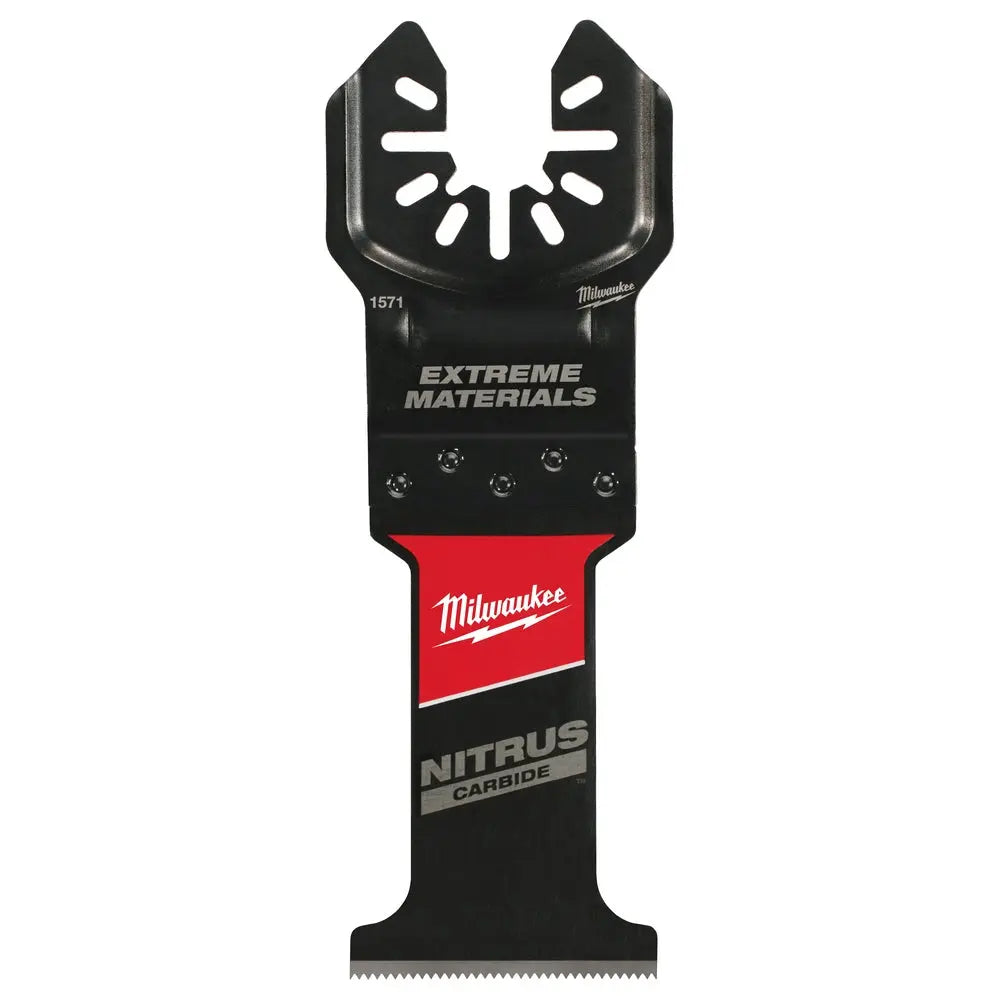 Milwaukee 49-25-1575 - NITRUS CARBIDE™ Extreme Materials Universal Fit OPEN-LOK™ Multi-Tool Blade 5PK - Wise Line Tools