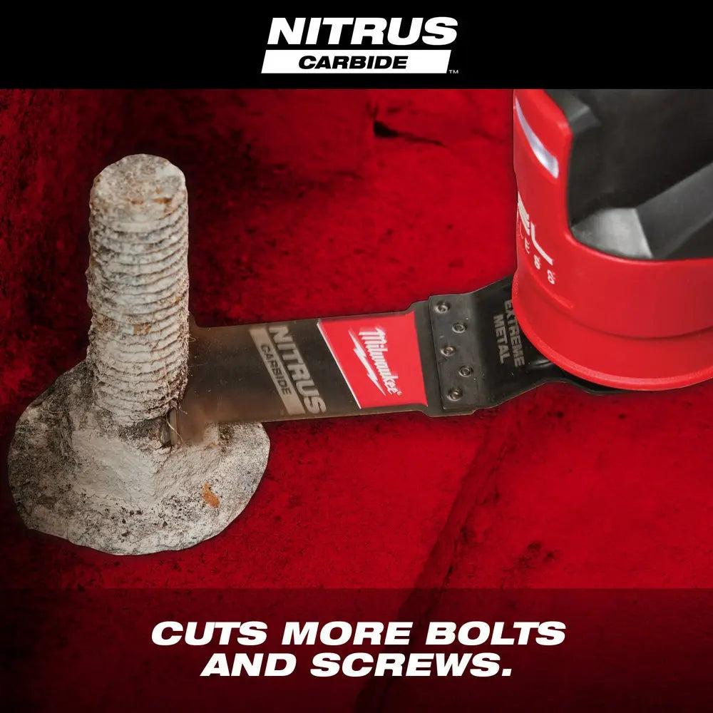 Milwaukee 49-25-1575 - NITRUS CARBIDE™ Extreme Materials Universal Fit OPEN-LOK™ Multi-Tool Blade 5PK - Wise Line Tools