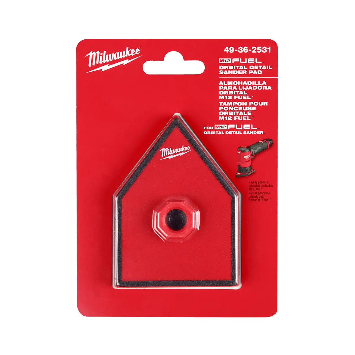 Milwaukee - 49-36-2531 - M12™ Orbital Detail Sander Replacement Pad - Wise Line Tools