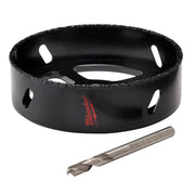 Milwaukee 49-56-0300 - 4-3/8" Recessed Light Carbide Grit Hole Saw with Pilot Bit - Wise Line Tools