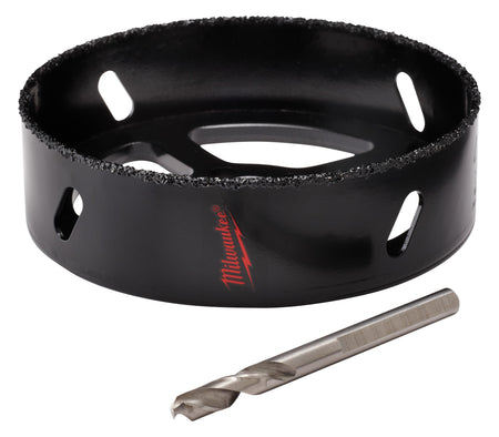 Milwaukee 49-56-0305 - 6-3/8" Recessed Light Carbide Grit Hole Saw with Pilot Bit - Wise Line Tools