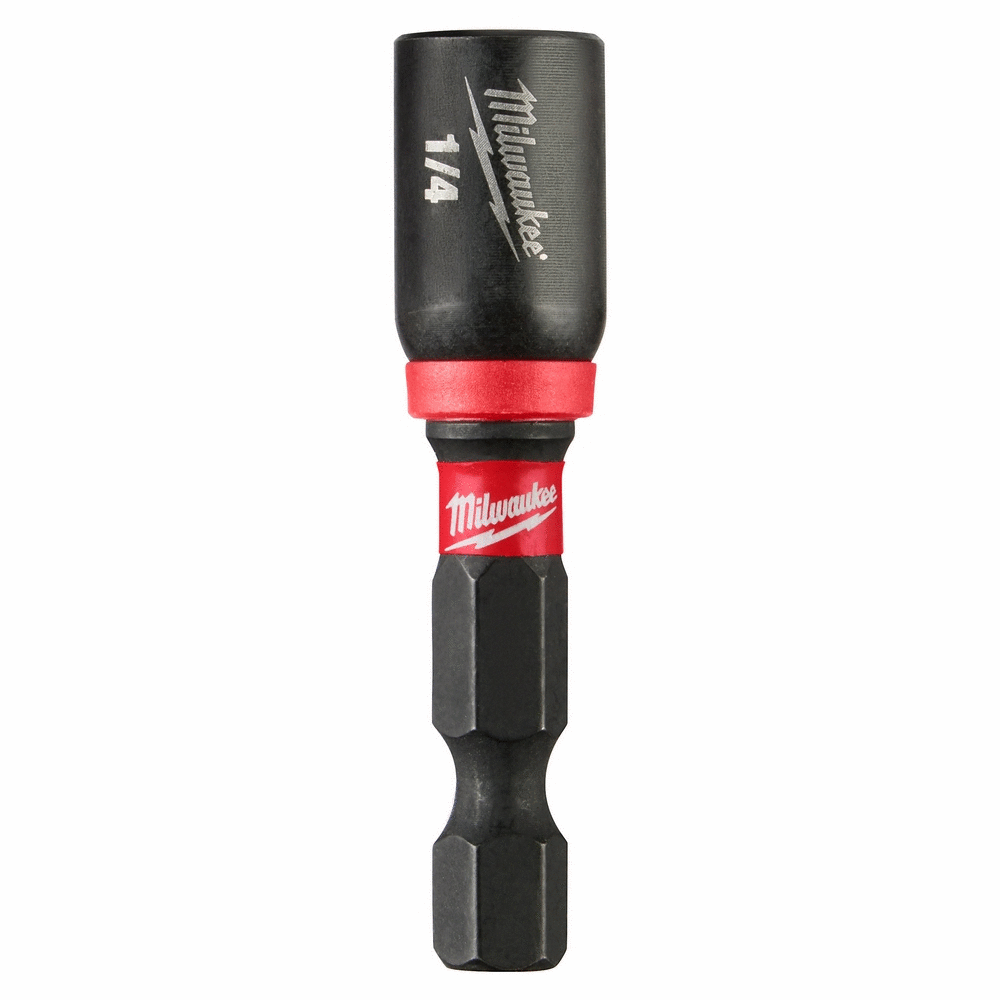 Milwaukee 49-66-4702 - SHOCKWAVE Impact Duty™ 1/4” x 1-7/8” Magnetic Nut Driver - Wise Line Tools