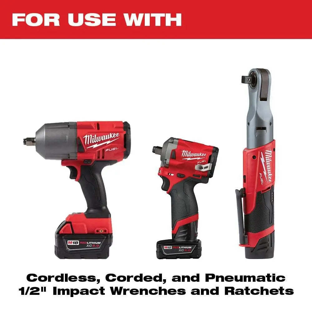 Milwaukee 49-66-6806 - SHOCKWAVE Impact Duty™ Socket 1/2” Dr 31PC SAE/MM PACKOUT™ Set - Wise Line Tools