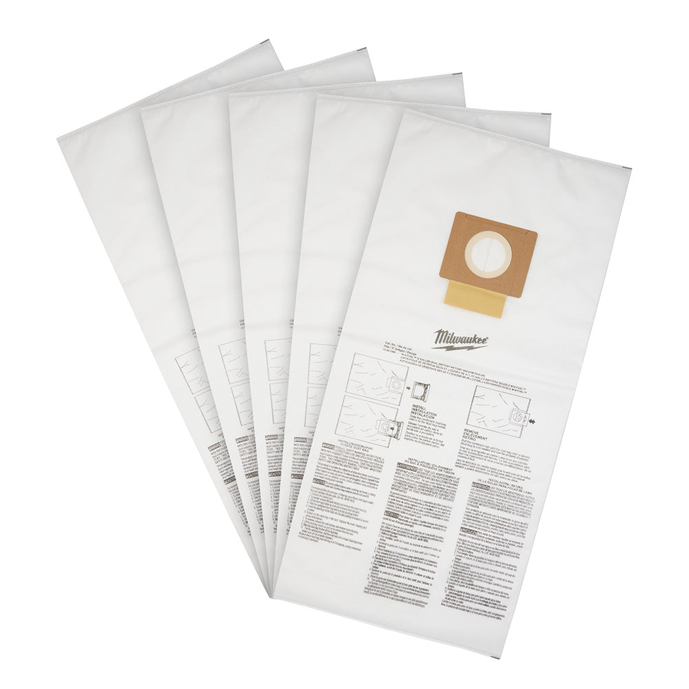 Milwaukee 49-90-1999 - Fleece Dust Bags (5PK) - 12 Gallon - Wise Line Tools