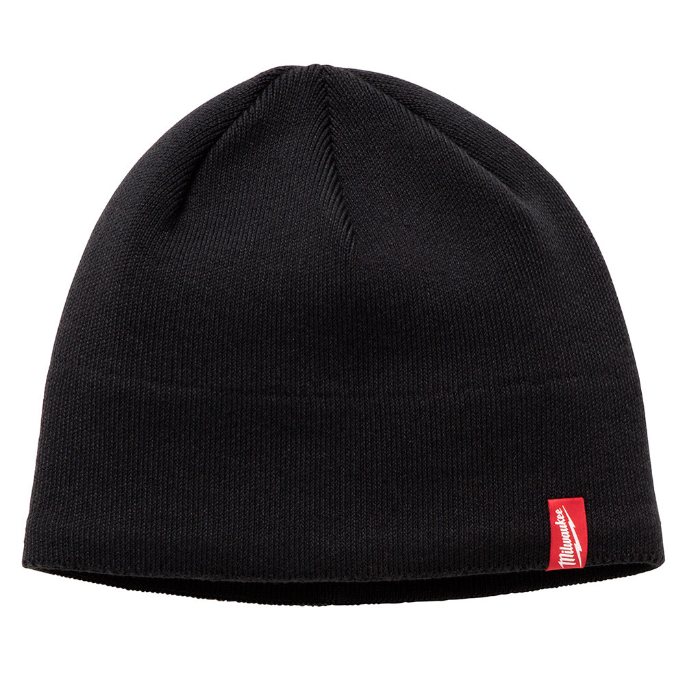 Milwaukee 502B - Fleece Lined Knit Hat - Black - Wise Line Tools