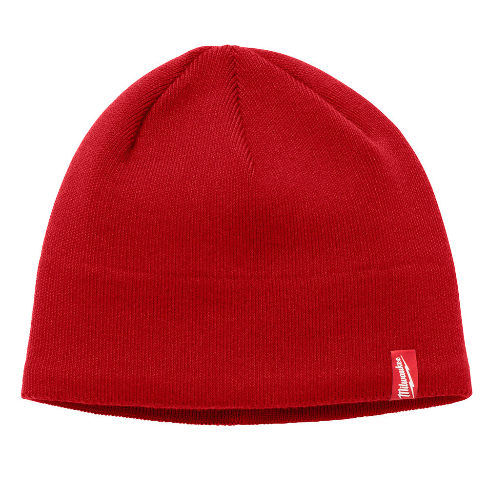 Milwaukee 502R - Fleece Lined Knit Hat - Red - Wise Line Tools