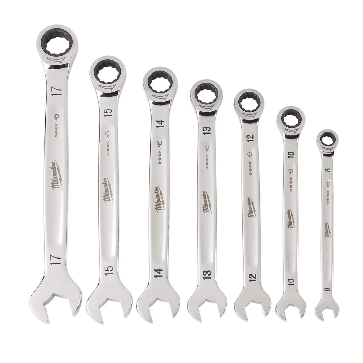 » Milwaukee 7pc Metric Ratcheting Combination Wrench Set - 48-22-9506 (100% off) MILWAUKEE
