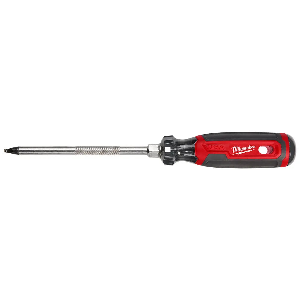 Milwaukee MT219 - #3 Square 6" Cushion Grip Screwdriver (USA) - Wise Line Tools