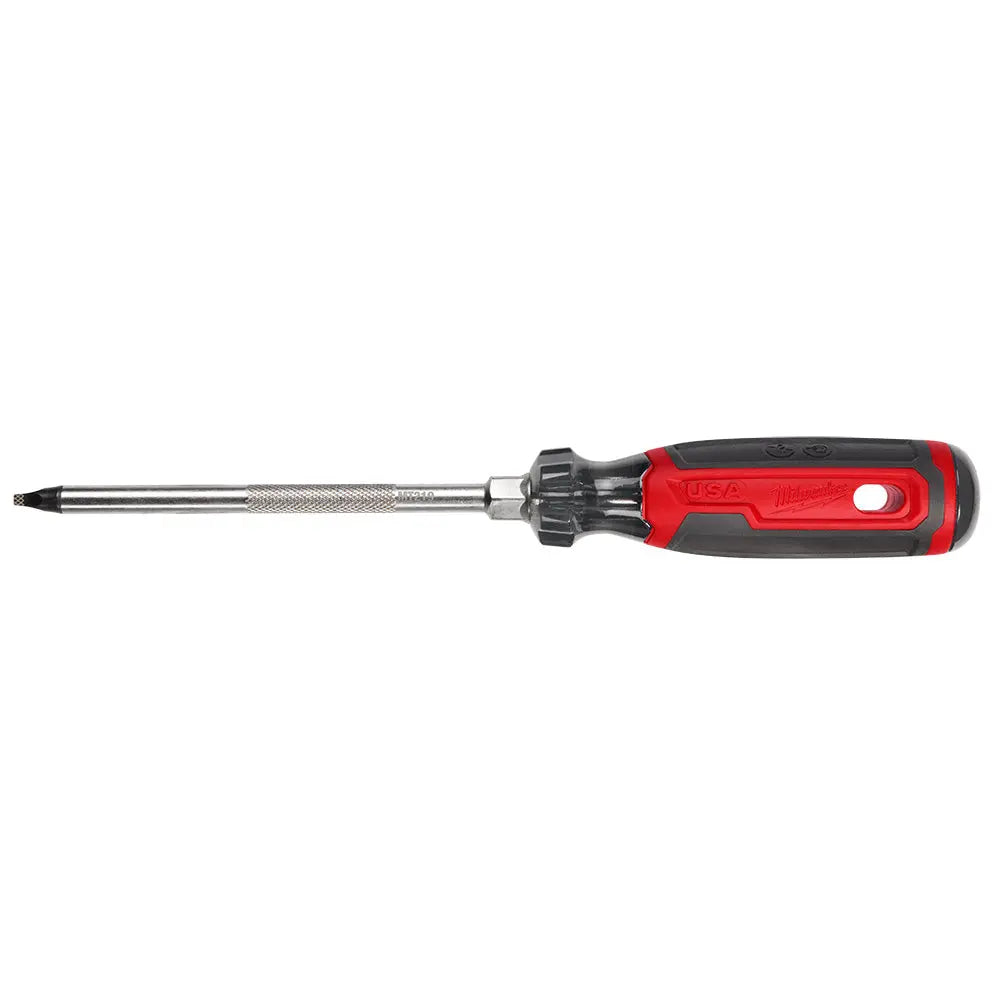 Milwaukee MT219 - #3 Square 6" Cushion Grip Screwdriver (USA) - Wise Line Tools