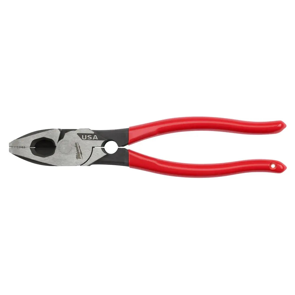 Milwaukee MT500T - 9" Lineman's Dipped Grip Pliers w/ Thread Cleaner (USA) - Wise Line Tools