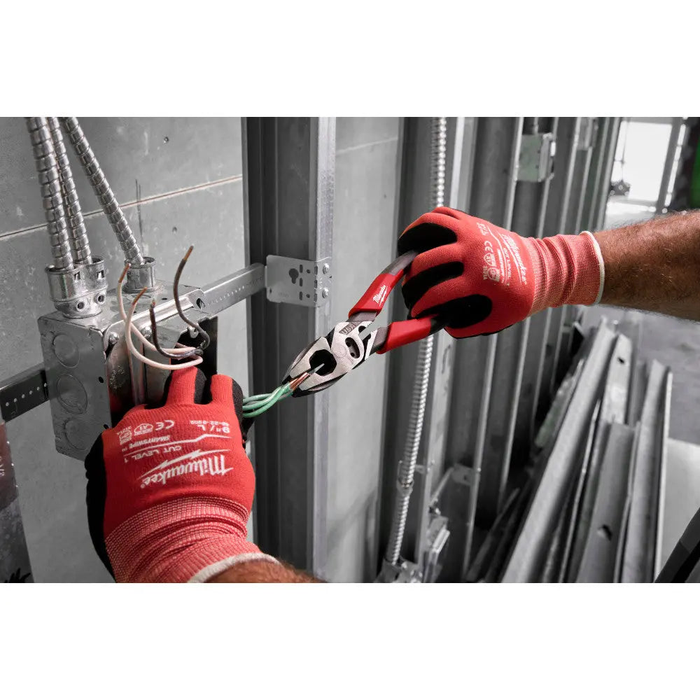 Milwaukee MT550C - 9" Lineman's Comfort Grip Pliers w/ Crimper and Bolt Cutter (USA) - Wise Line Tools