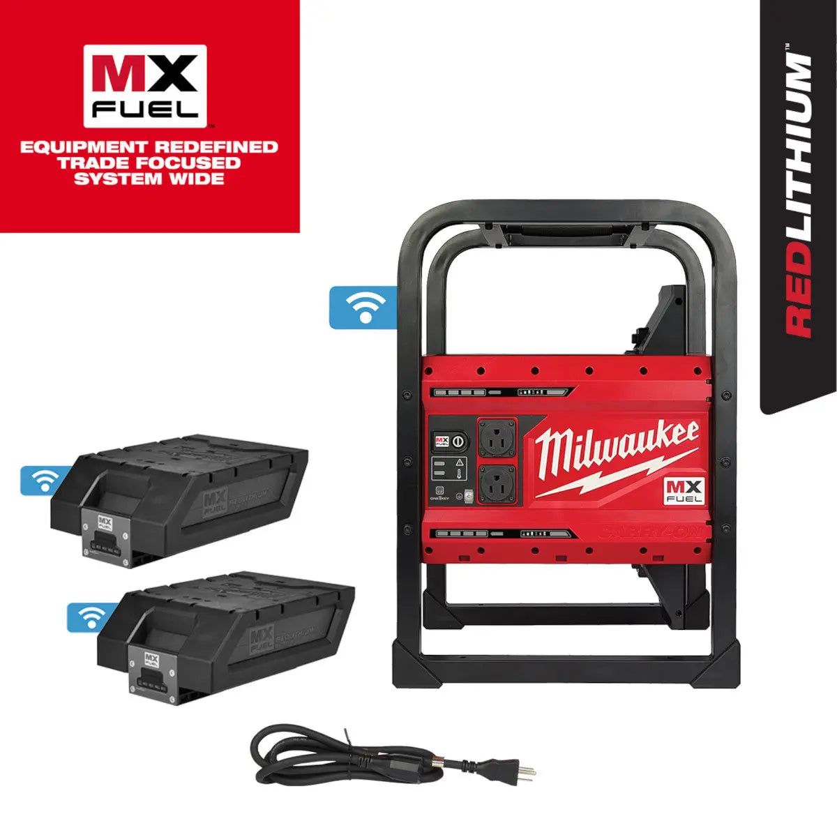 Milwaukee MXF002-2XC - MX FUEL™ CARRY-ON™ 3600W/1800W Power Supply - Wise Line Tools