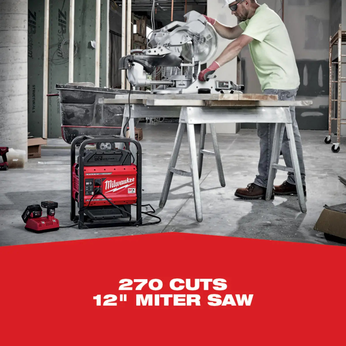 Milwaukee MXF002-2XC - MX FUEL™ CARRY-ON™ 3600W/1800W Power Supply - Wise Line Tools