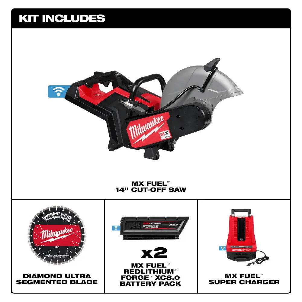 Milwaukee MXF315-2XC - MX FUEL™ 14" Cut-Off Saw w/ RAPIDSTOP™ Brake Kit - Wise Line Tools