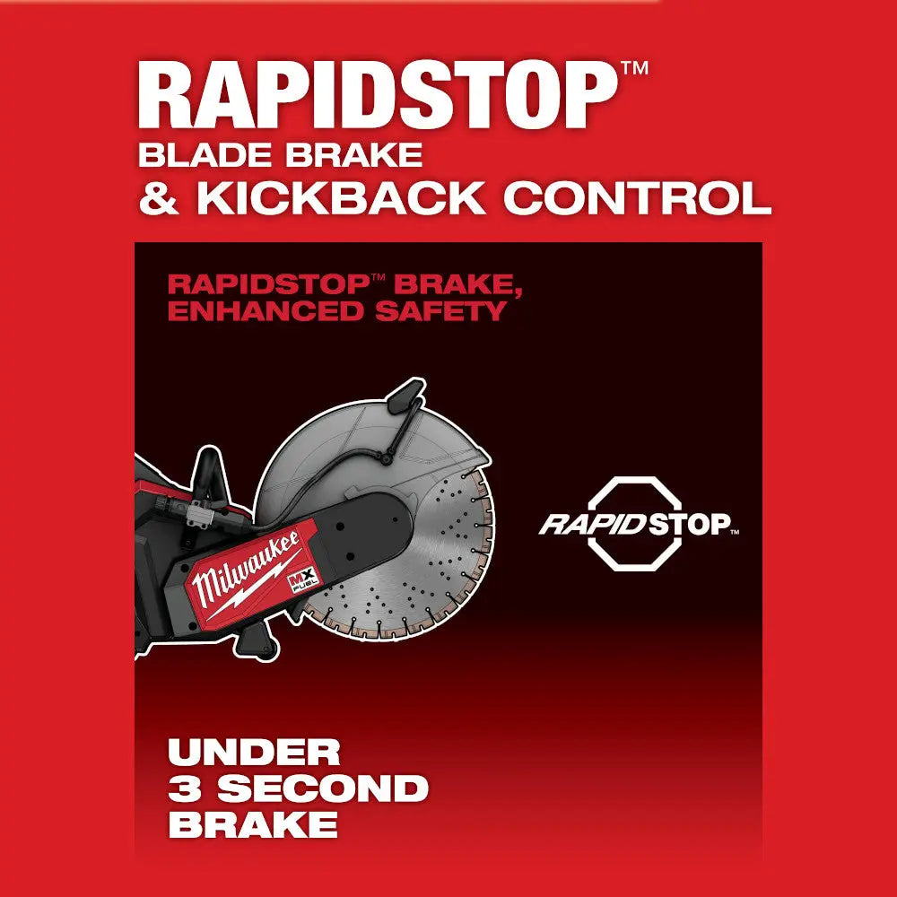 Milwaukee MXF315-2XC - MX FUEL™ 14" Cut-Off Saw w/ RAPIDSTOP™ Brake Kit - Wise Line Tools