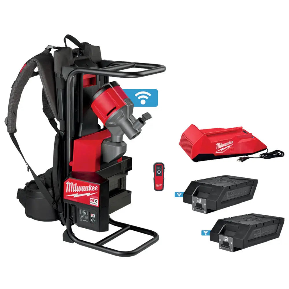Milwaukee MXF371-2XC - MX FUEL™ Backpack Concrete Vibrator Kit - Wise Line Tools