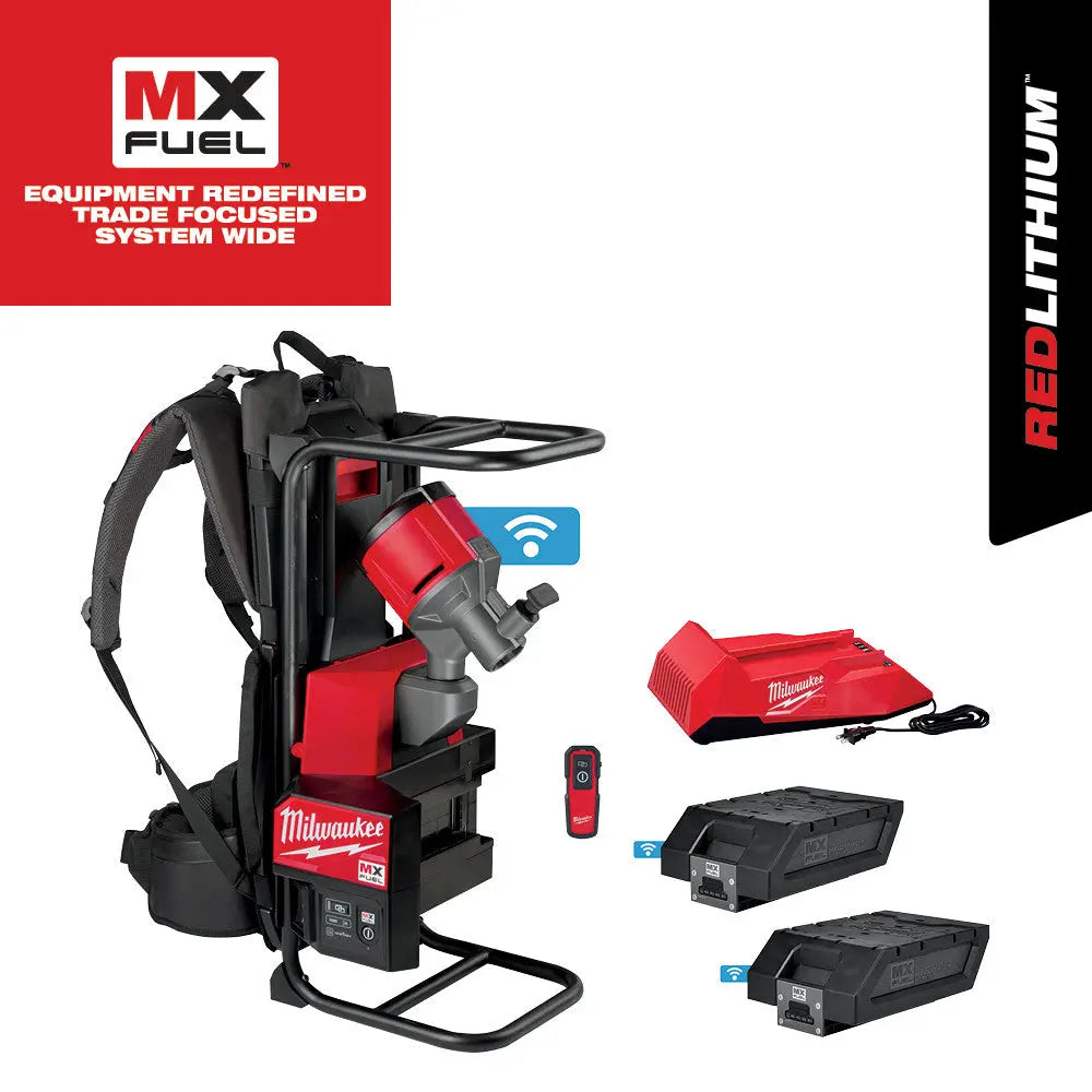 Milwaukee MXF371-2XC - MX FUEL™ Backpack Concrete Vibrator Kit - Wise Line Tools