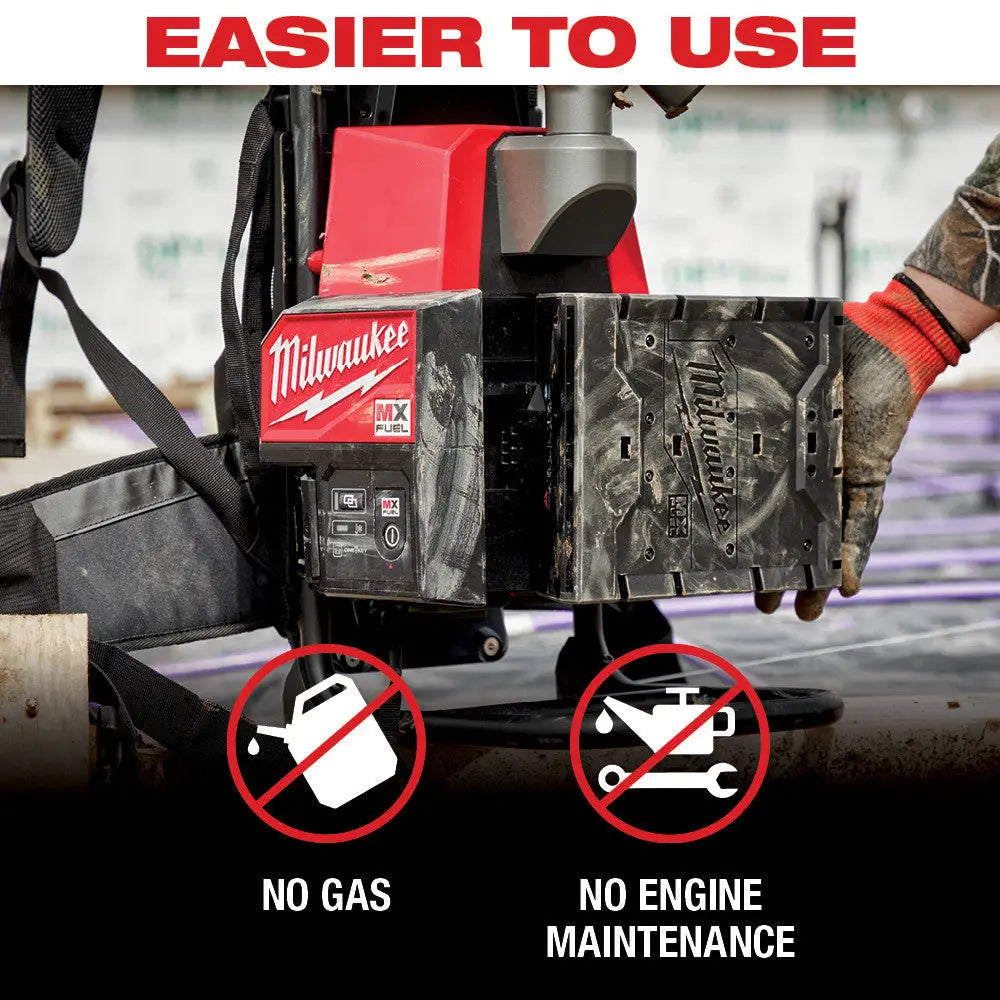 Milwaukee MXF371-2XC - MX FUEL™ Backpack Concrete Vibrator Kit - Wise Line Tools