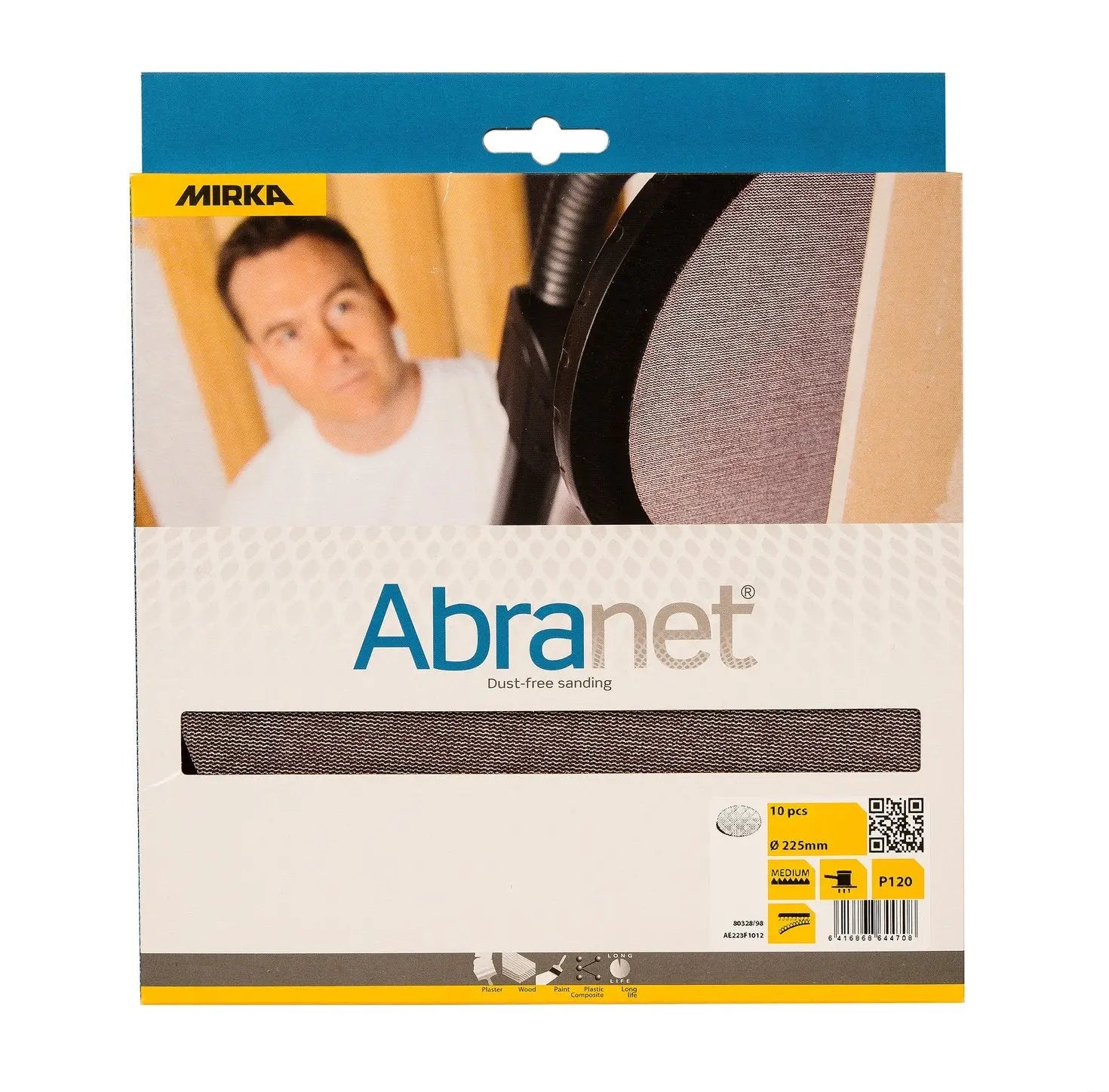 Mirka Abranet 9" Mesh Grip Discs (150gr) MIRKA