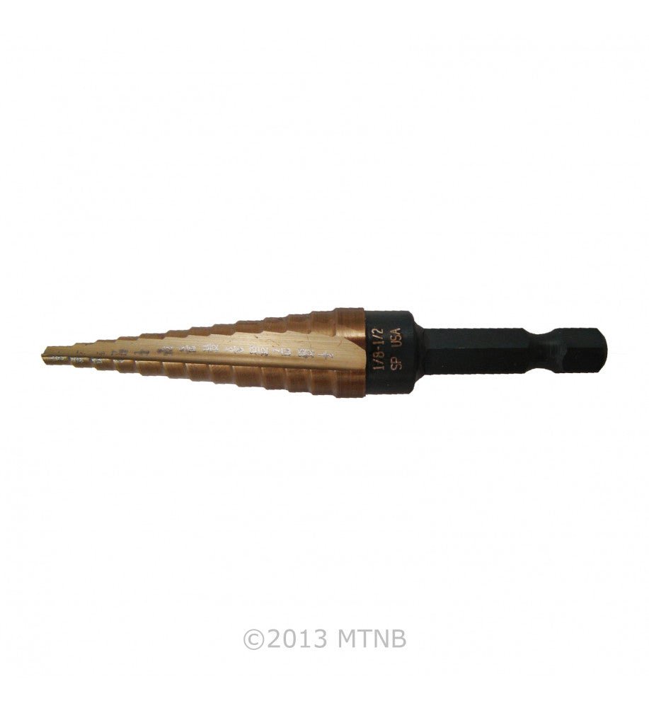 NORSEMAN 01401  -  #1 STEP DRILL BIT, 1/8 - 1/2" - QUICK RELEASE NORSEMAN