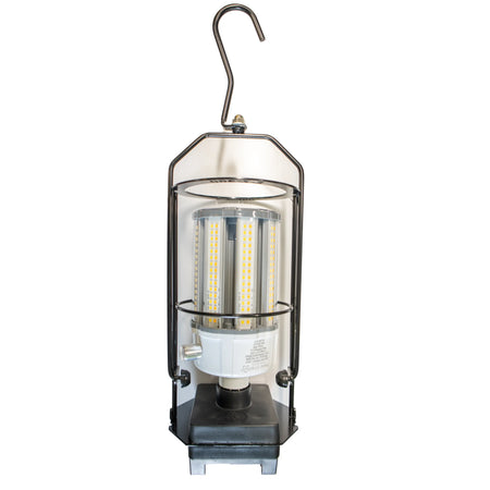 Nutzlicht (Amish Light) w/35w Dimmable Bulb (Use with DeWalt or Milwaukee 20V Batteries) Wise Line Tools