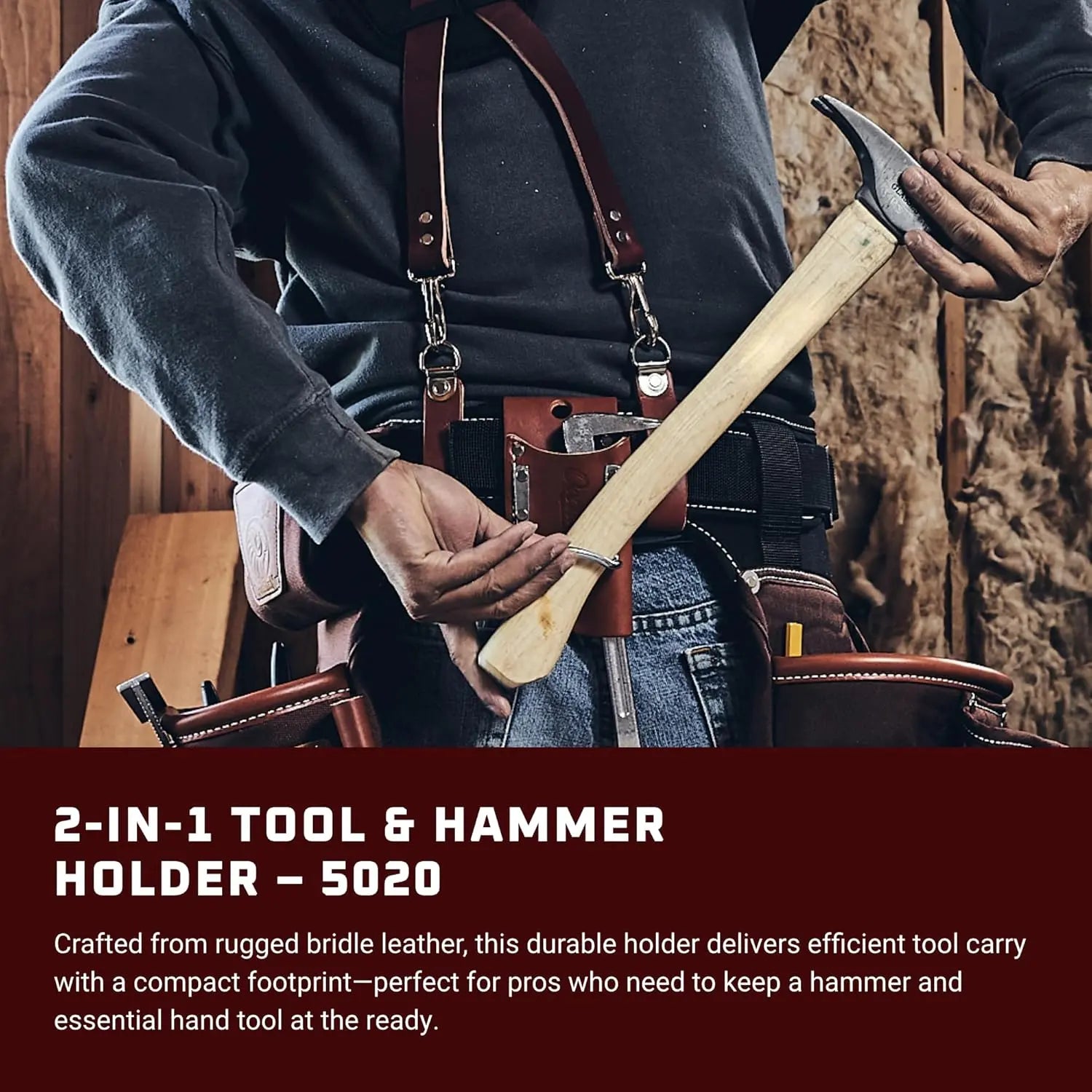 OCCIDENTAL OCC-5020 - 2-in-1 Tool & Hammer Holder OCCIDENTAL