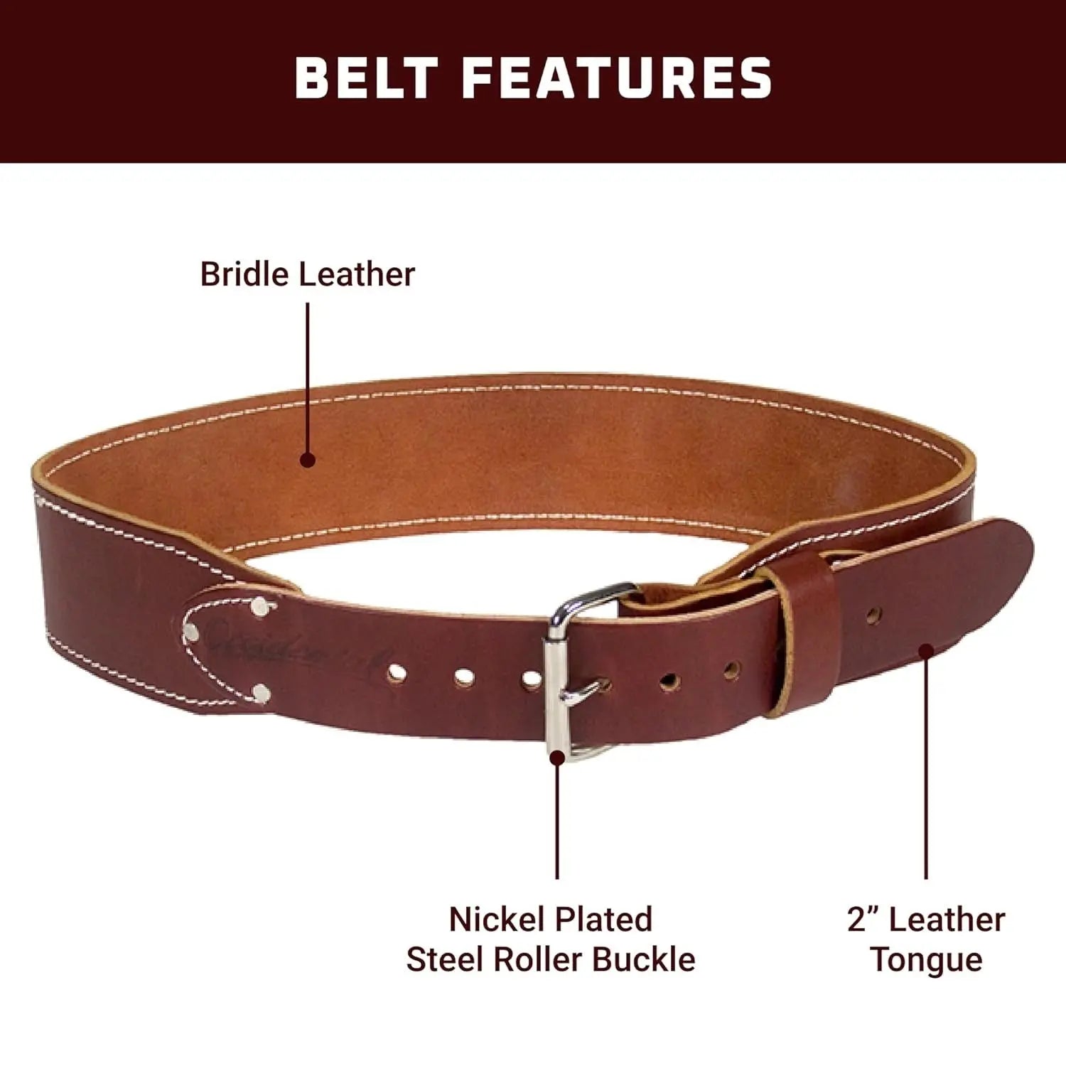 OCCIDENTAL OCC-5035XXXL - H.D. 3-inch Ranger Work Belt - Size: XXXL OCCIDENTAL
