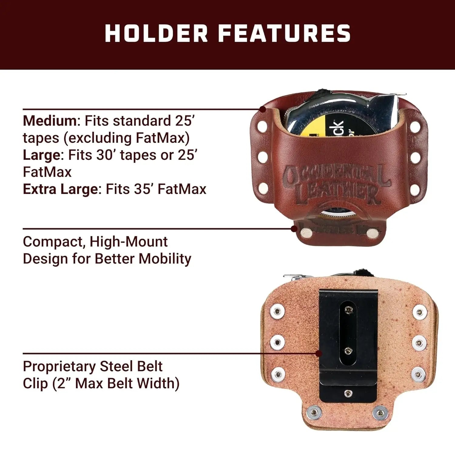 OCCIDENTAL OCC-5042 - Clip-On Tape Holster OCCIDENTAL