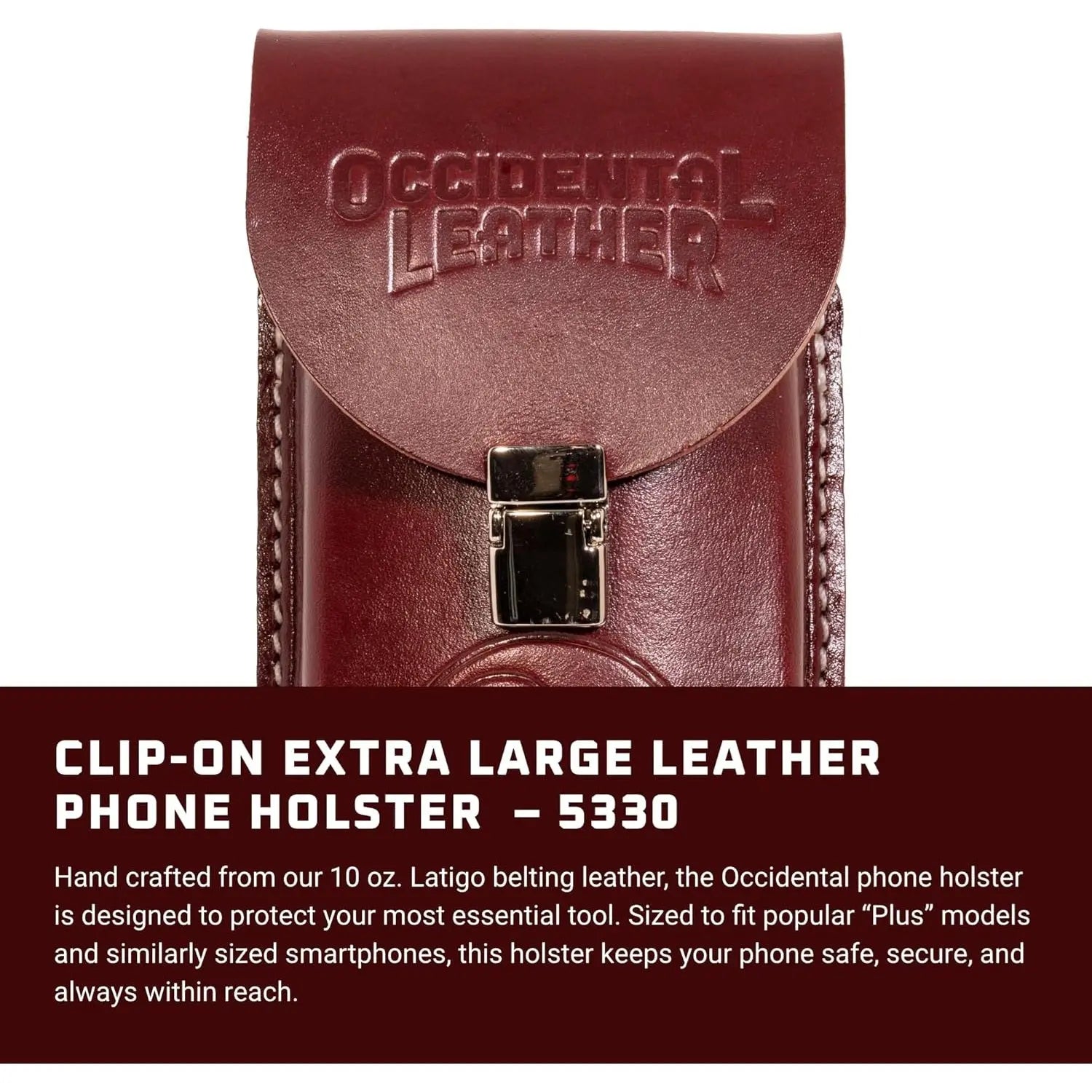 OCCIDENTAL OCC-5330 - XL Leather Phone Holster OCCIDENTAL