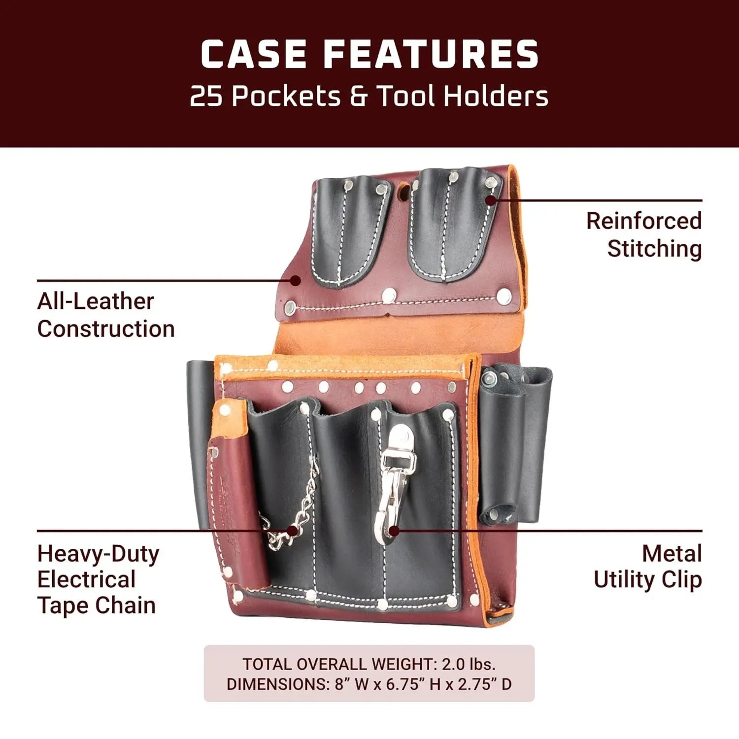 OCCIDENTAL OCC-5589 - Electrician's Tool Pouch OCCIDENTAL