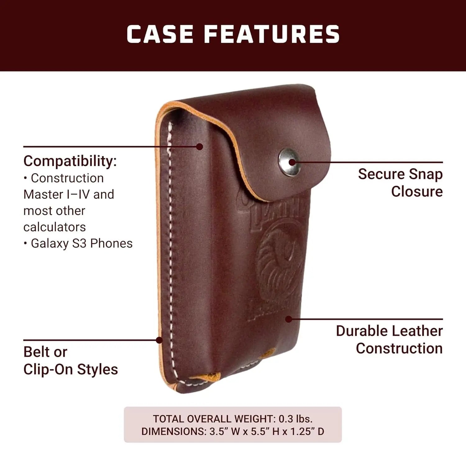 OCCIDENTAL OCC-6568 - Construction Calculator Case - Clip-on OCCIDENTAL