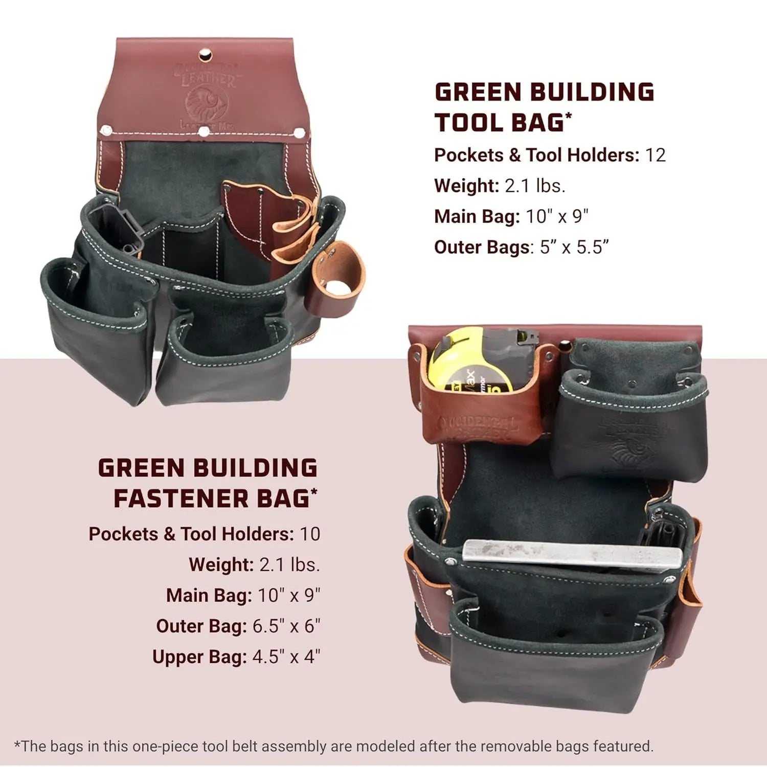 OCCIDENTAL OCC-B9588 - Green Buiding Adjust-to-Fit Tool Belt OCCIDENTAL