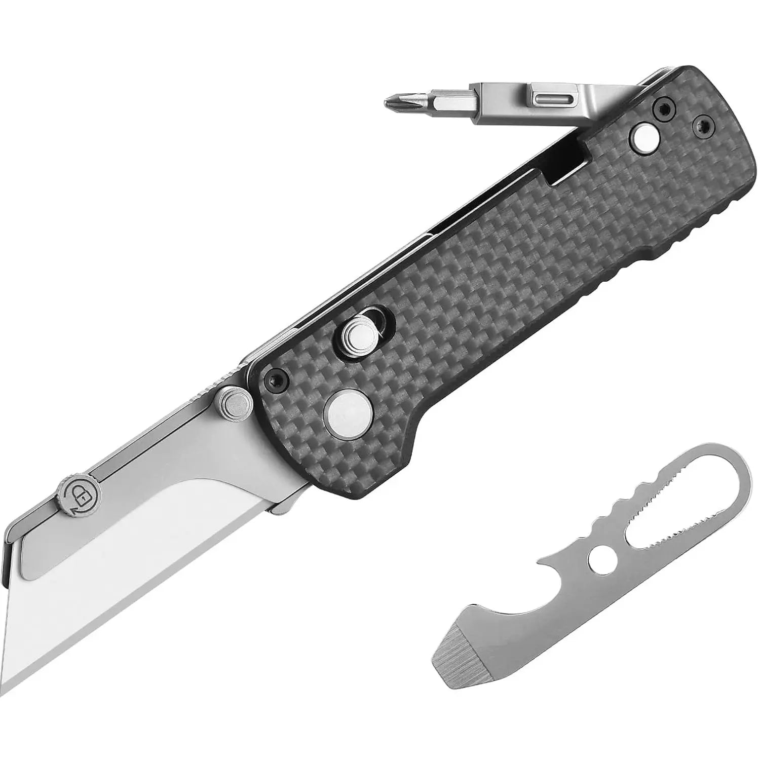 OKNIFE OTACLEU1PRO - Otacle U1 Pro Utility Knife with Carbon Fiber Handle OKNIFE