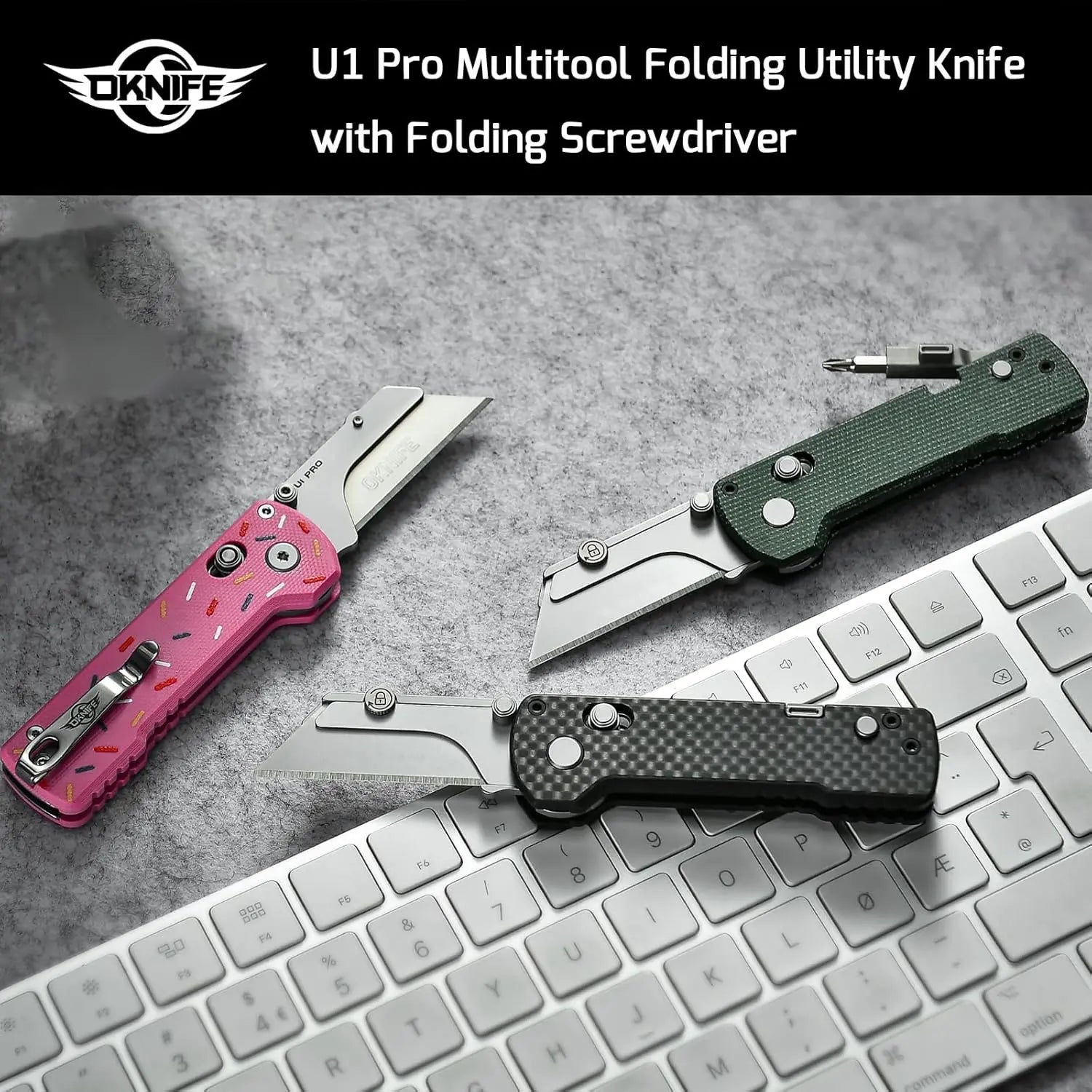 【oniku】 OKNIFE OTACLEU1PRO - Otacle U1 Pro Utility Knife with Carbon Fiber