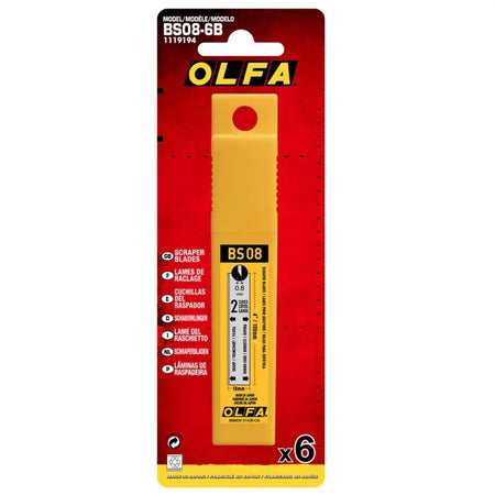 OLFA BS08-6B - 6pk Scraper Blades for XSR Scraper OLFA