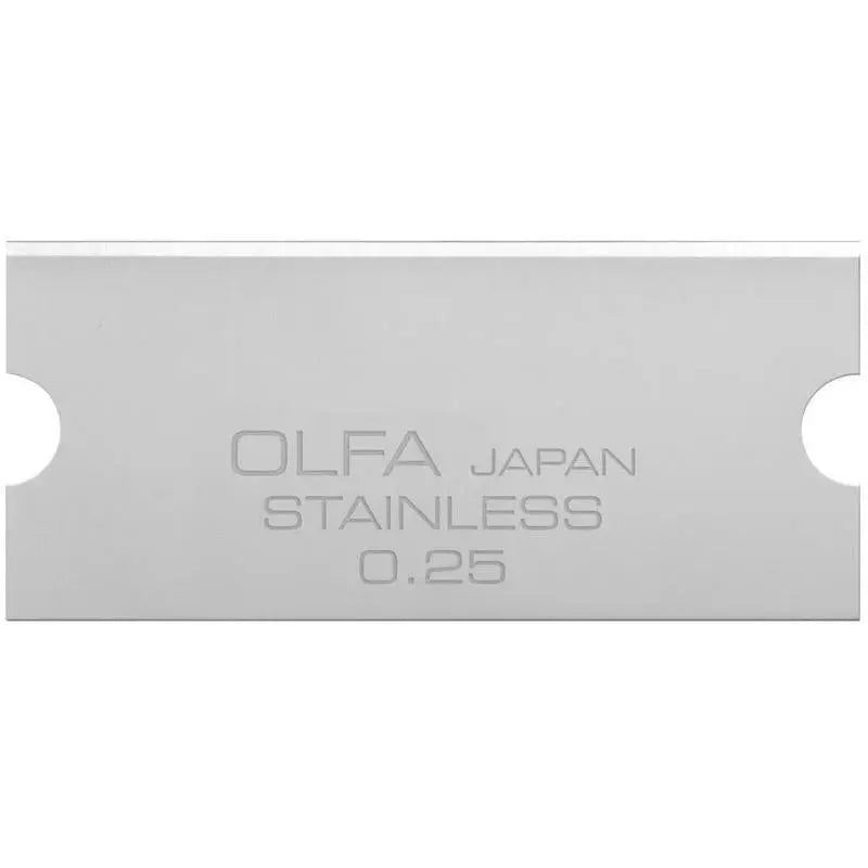 OLFA GSB-2S/6B  -  6pk 30mm Stainless Steel Scraper Blades OLFA