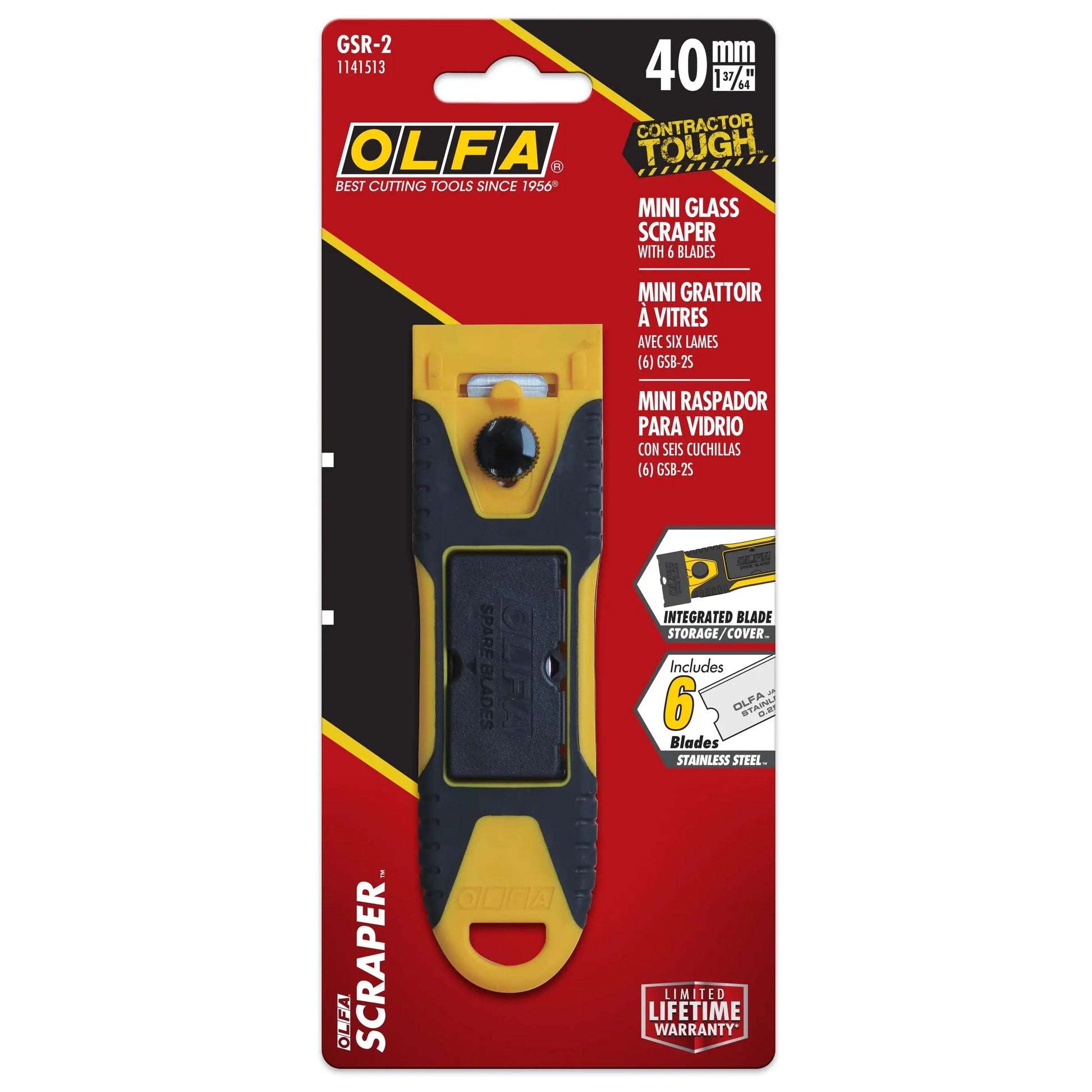 OLFA GSR-2 - Stainless Steel 30mm Scraper OLFA