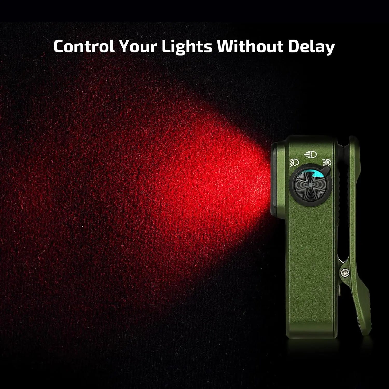OLIGHT OCLIPPRO-ODG - Oclip Pro Clip on Flashlight w Floodlight, Spotlight & Red Light - OD Grn OLIGHT