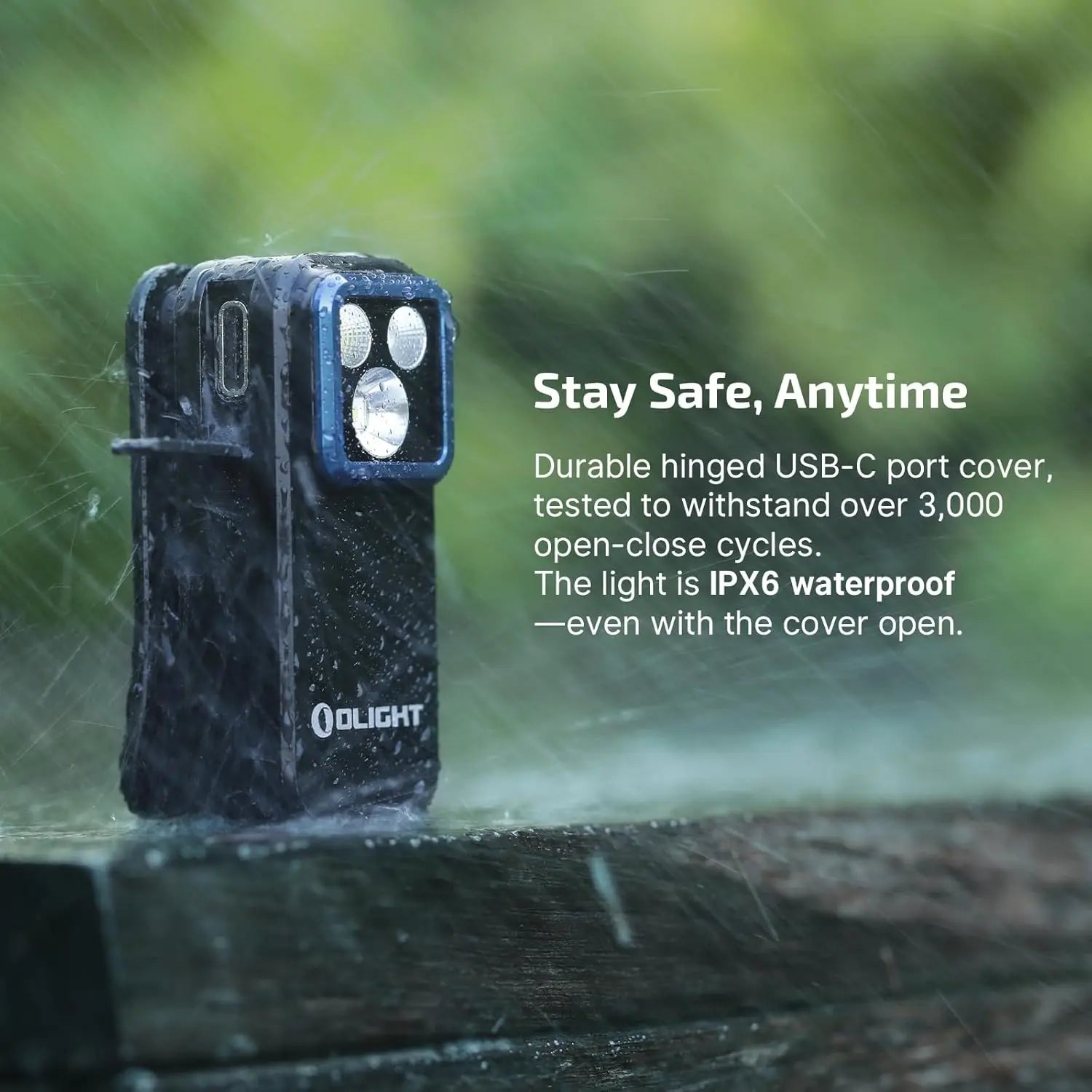 OLIGHT OCLIPPRO - Oclip Pro Clip on Flashlight w Floodlight, Spotlight & Red Light - Black OLIGHT