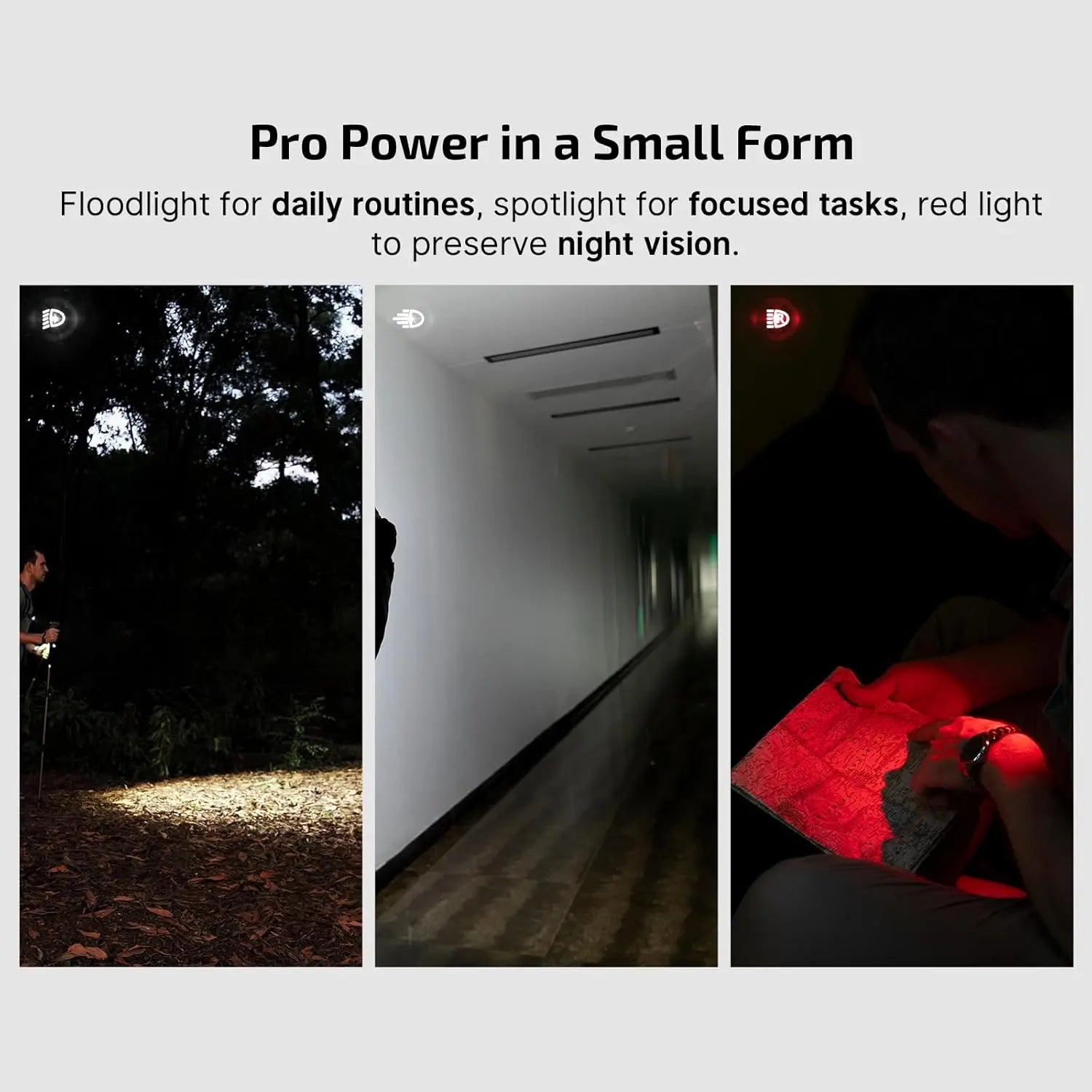 OLIGHT OCLIPPRO - Oclip Pro Clip on Flashlight w Floodlight, Spotlight & Red Light - Black OLIGHT