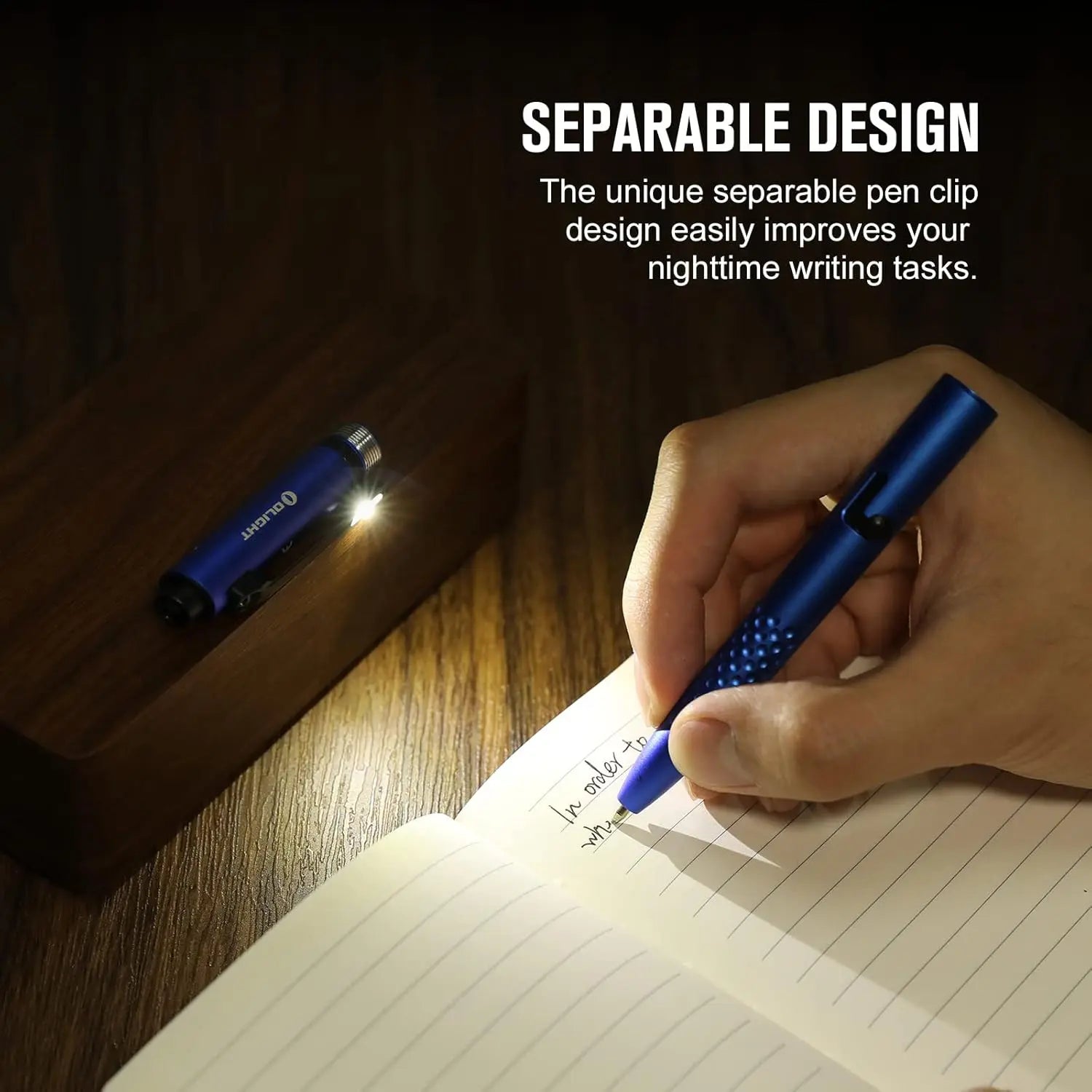 OLIGHT OPENGLOW-BL - O'Pen Glow Rechargeable EDC Pen - Blue OLIGHT