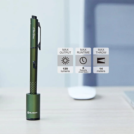 OLIGHT OPENGLOW-ODG - O'Pen Glow Rechargeable EDC Pen - OD Green